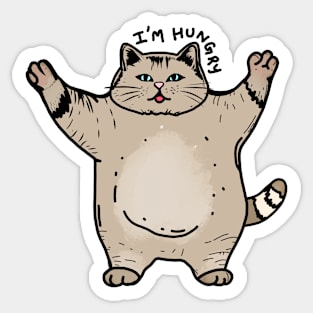 Feed the chonk Sticker